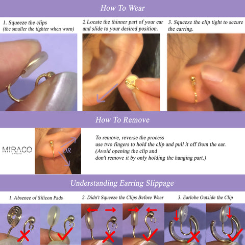 How to wear clip on earrings