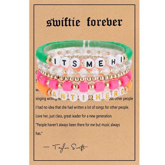  Taylor*Swift Bracelets 10 Piece Friendship Bracelets Lover Era  Taylor Bracelet Era Tour Preppy Bracelet Inspiration Bracelet Perfect for  Gifts : Handmade Products