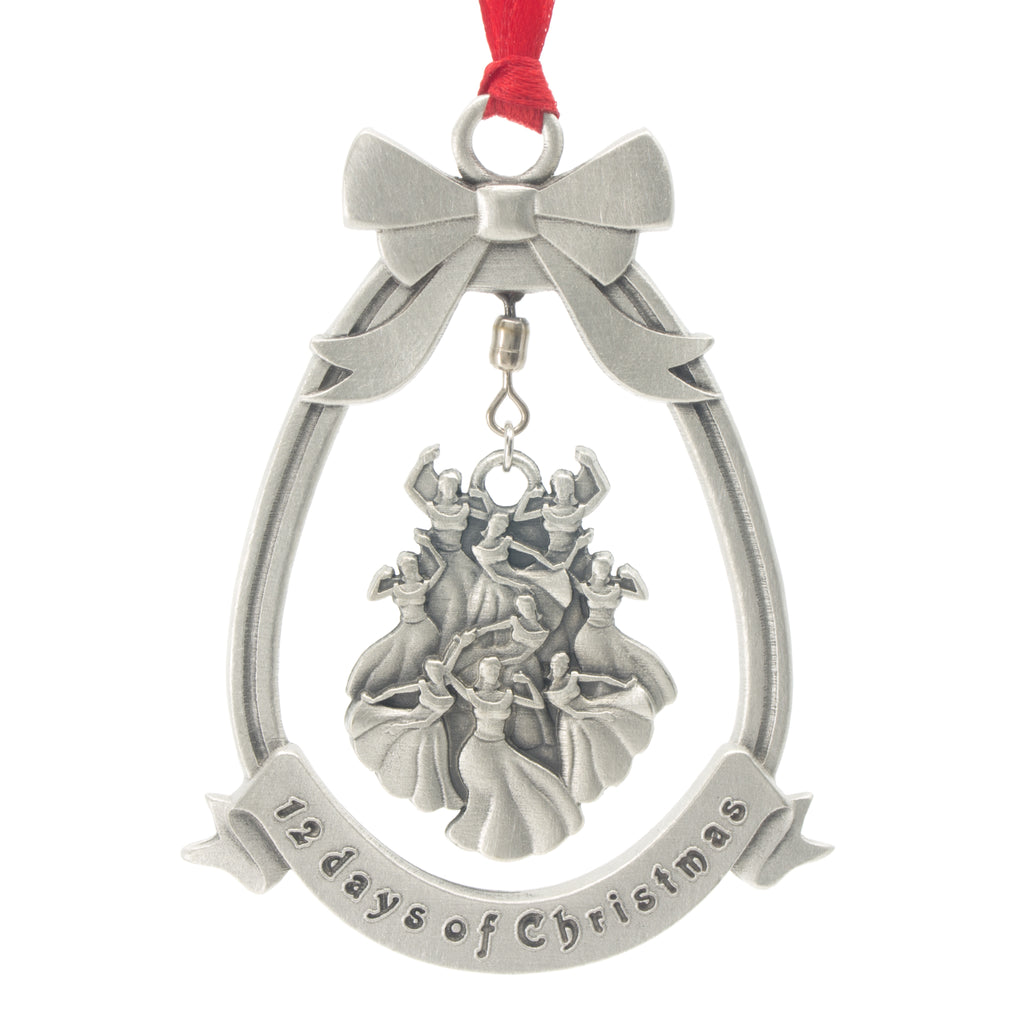 9 Ladies Dancing – 12 Days of Christmas Ornament – Aitkens Pewter