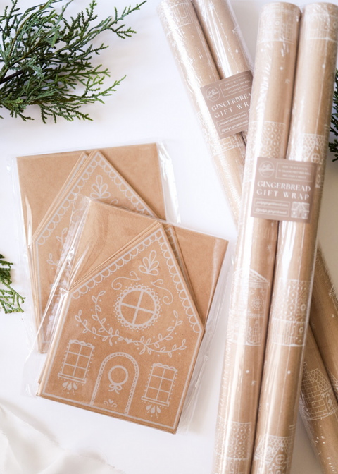 Gingerbread House Gift Wrap - 2 Rolls