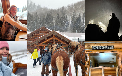 Fun places to eat in Aspen at the Pine Creek Cookhouse horse and carriage ride to dinner