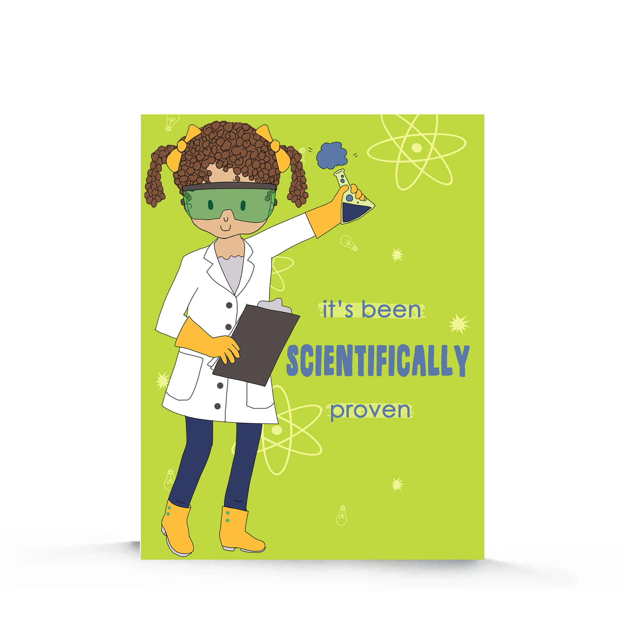 Science Girl Birthday Card Scientist Birthday Cards For Girls Empo Stacey M Design 9199