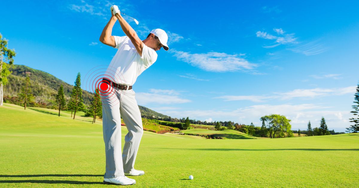 golfer playing with painful hip