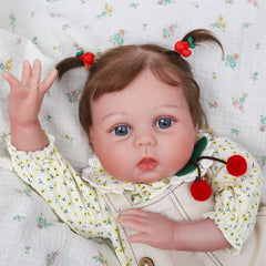 Perfect Gift for the coming Cybermonday, Black Friday, and Christmas. get Kaydora Lifelike baby doll Cecilia home. Her realistic skin and blue eyes make her so real that many people thought she is a real girl.