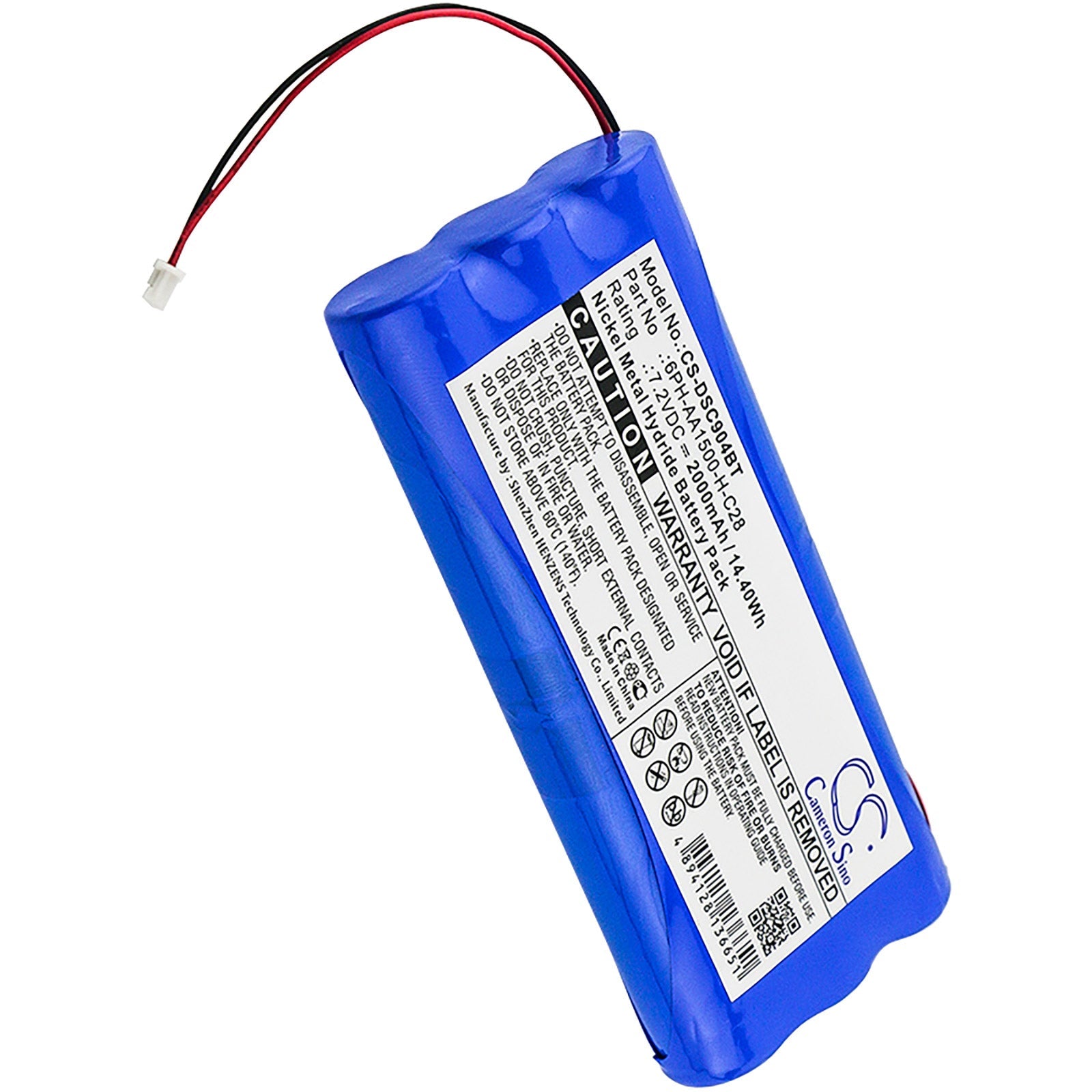 Battery for DSC 6PH-AA1500-H-C28, Impassa Wireless, 9047 Powerseries Security System, SCW9045, 2000mAh Ni-MH