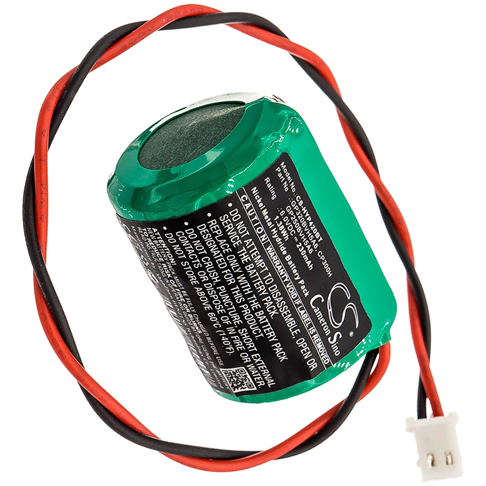 Battery for Honeywell GP60AAAH6BMJ, GP60AAS4BMX, HSA3800, HSA6300, HSA6400, 230mAh Ni-MH