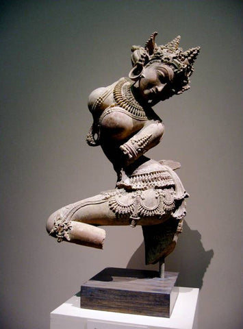 A 12th-century statue of an Apsara made in sandstone