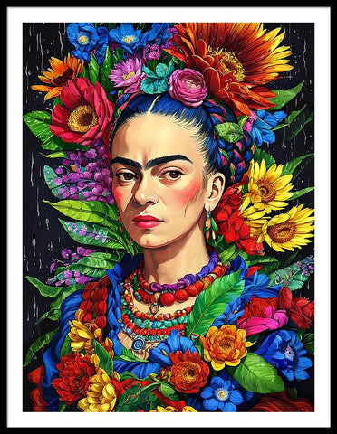 Portrait of Frida Kahlo, by Bliss Of Art