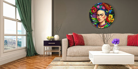 Frida Kahlo, artwork on wall