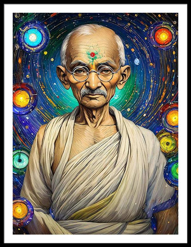Portrait of Mahatma Gandhi, by Bliss Of Art
