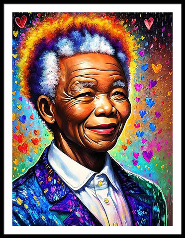 Portrait of Nelson Mandela, by Bliss Of Art