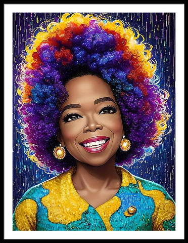 Portrait of Oprah Winfrey, by Bliss Of Art