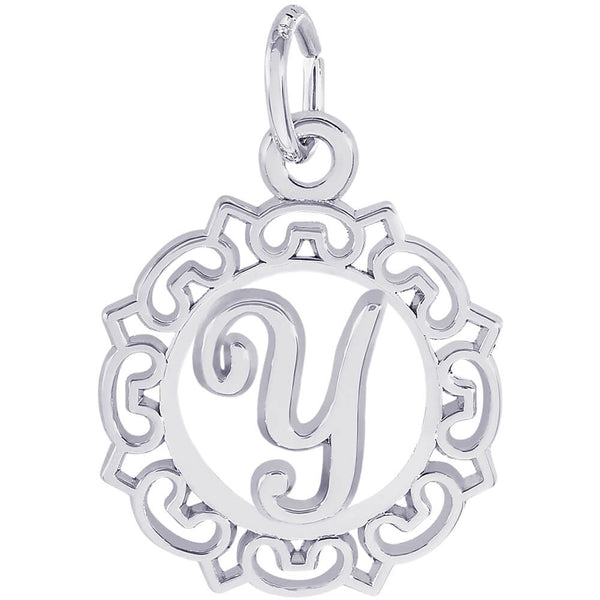 ORNATE SCRIPT INITIAL Y - Rembrandt Charms