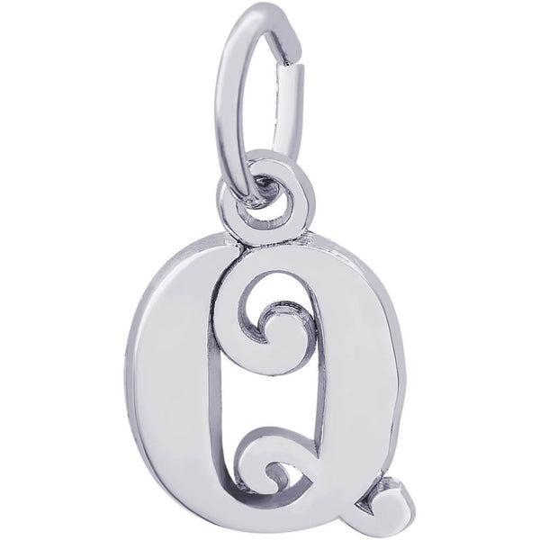 CURLY INITIAL Q ACCENT - Rembrandt Charms