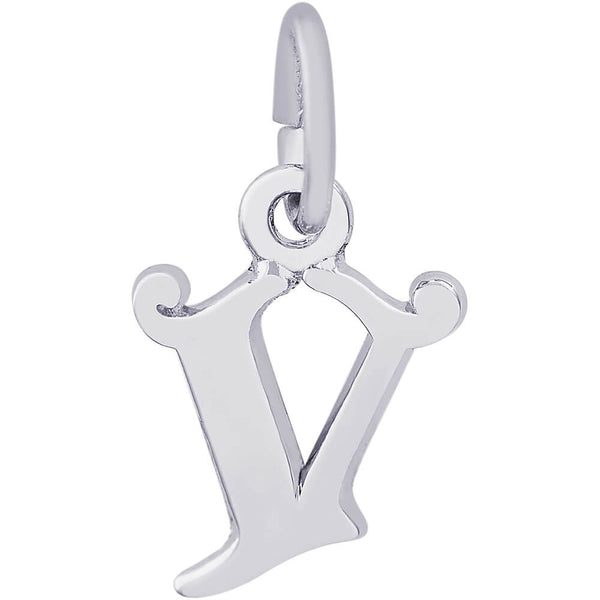 CURLY INITIAL V ACCENT - Rembrandt Charms