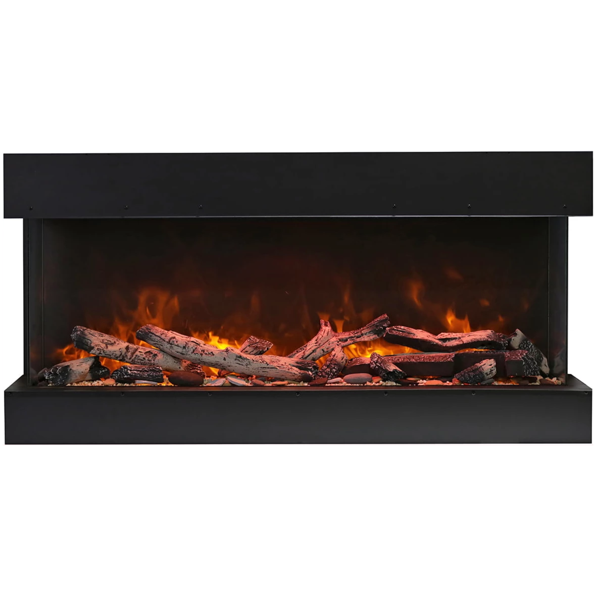 Amantii Tru View XL Deep Smart 40" Linear 3-Sided Built-In Electric Fireplace With Wifi Connect - 40-TRU-VIEW-XL-DEEP