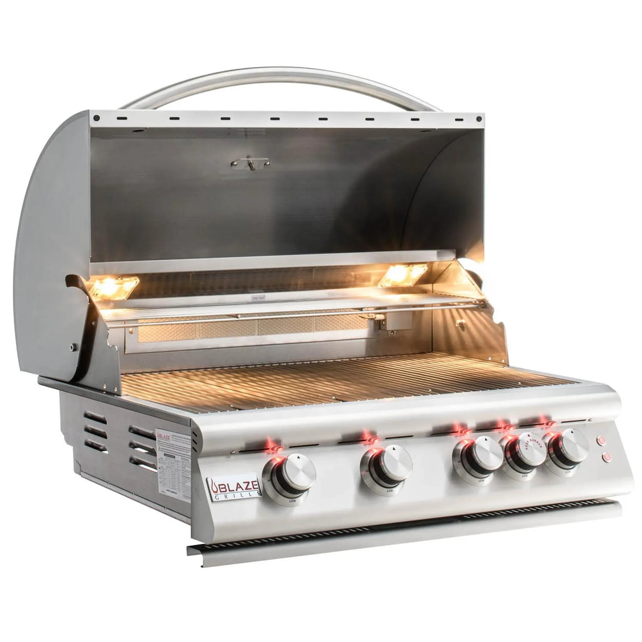 Blaze Premium LTE 32-Inch 4-Burner Built-In Gas Grill With Rear Infrared Burner & Grill Lights - BLZ-4LTE2