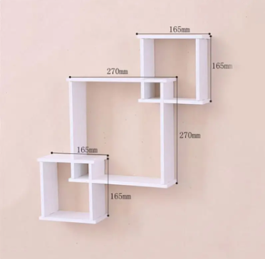 DIY Intersecting Square Shelves-Exceptional Store