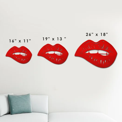 Biting Lip Acrylic Art Mirror Home Decoration-Exceptional Store