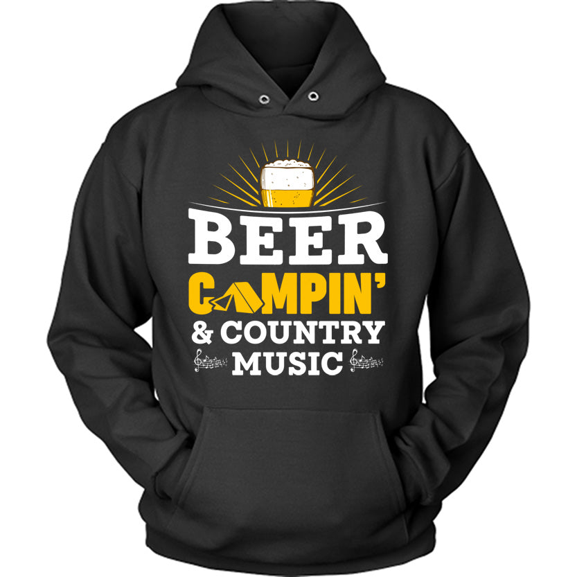 Beer Camping Country Music Hoodie