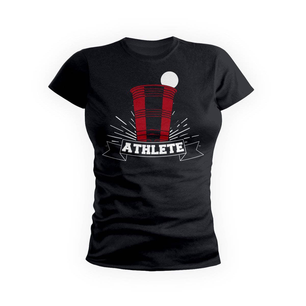 Beer Pong Athlete Womens Tee