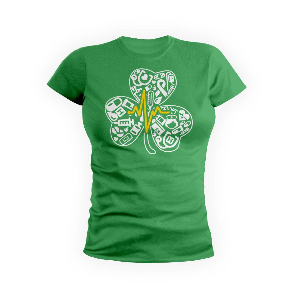 Nurse Shamrock - Nurses St Patricks T-Shirt - GetShirtz