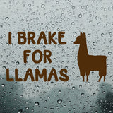 I brake for llamas | Bumper sticker