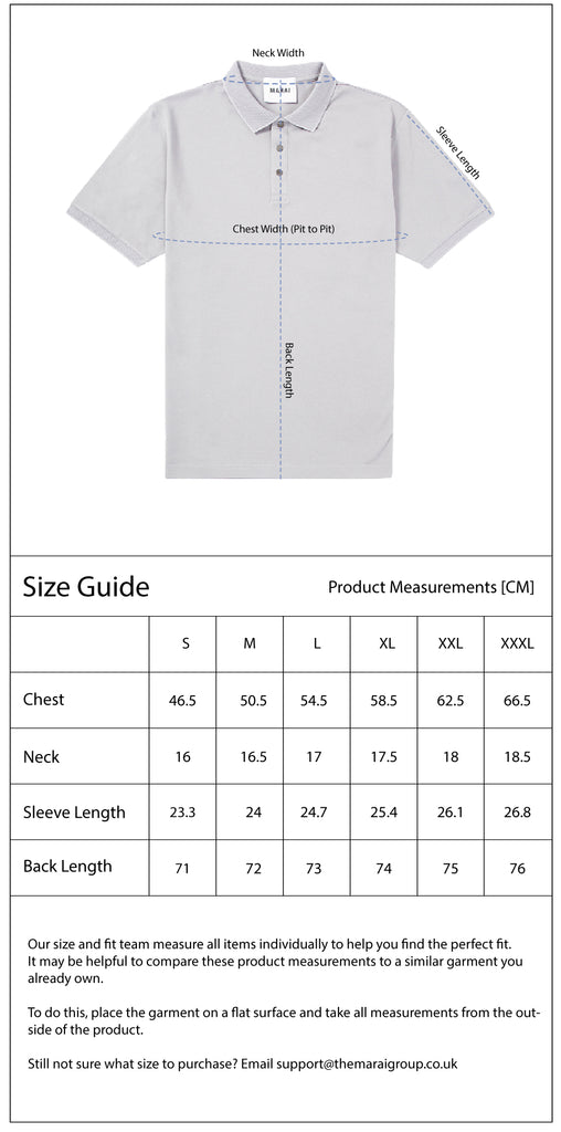 SS POLOS - SIZE GUIDE – MARAI