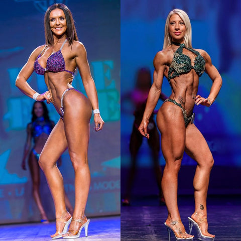 Pure Elite side poses bikini, mums that lift and transformation