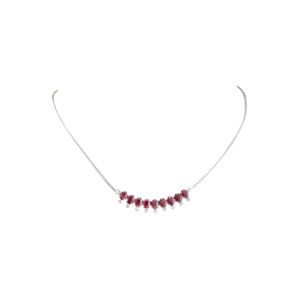 Ruby Diamond Necklace