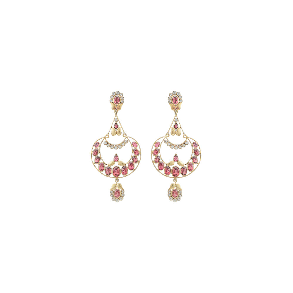 Ruby Diamond Polki Earrings