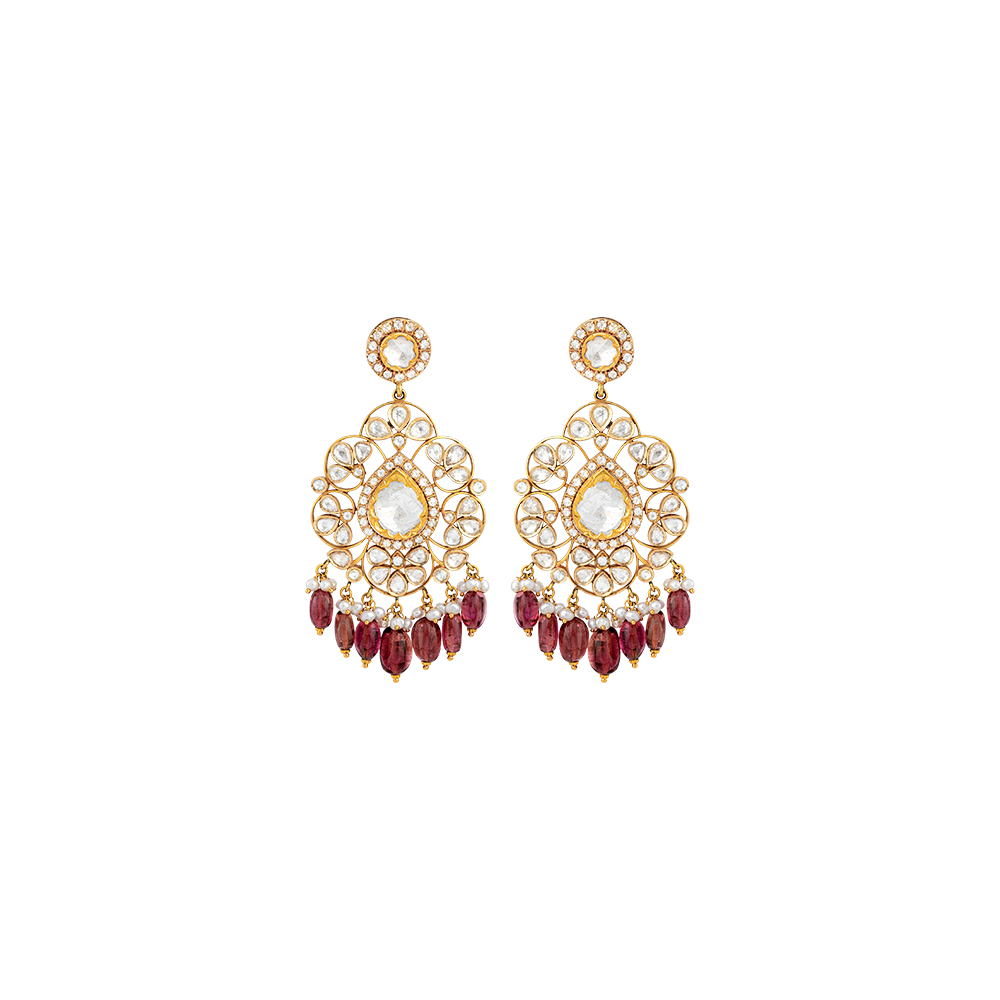Earrings with Tourmaline Hangings | Sunita Shekhawat