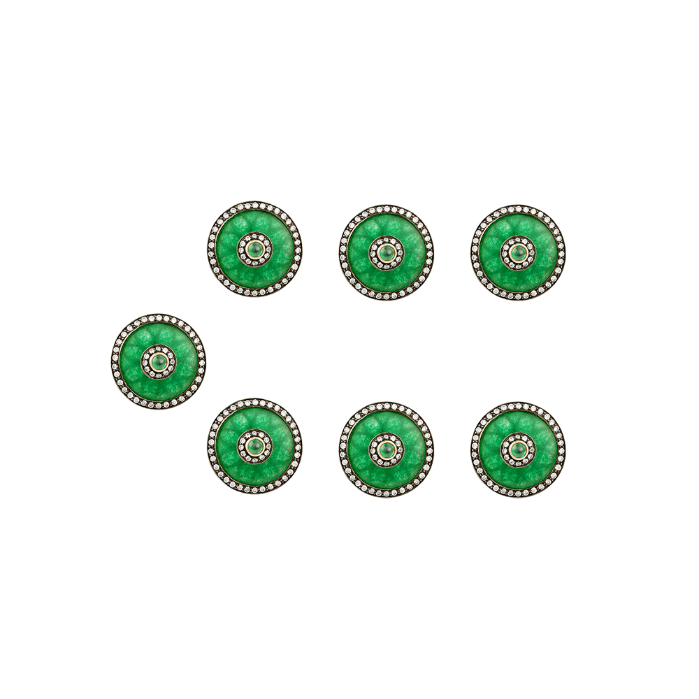 Green Onyx Sherwani Buttons