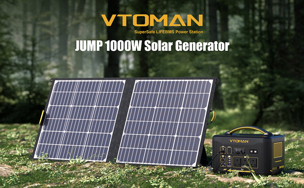 vtoman jump 1000W/1408Wh 220W solar generator