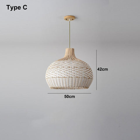 Fiori Collection - Wicker Pendant Lights Style C