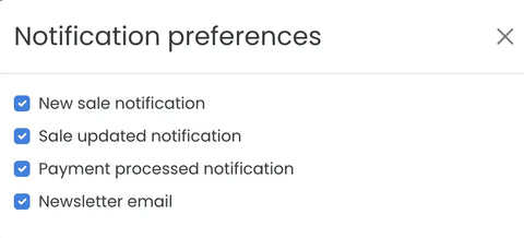 Notification Preferences