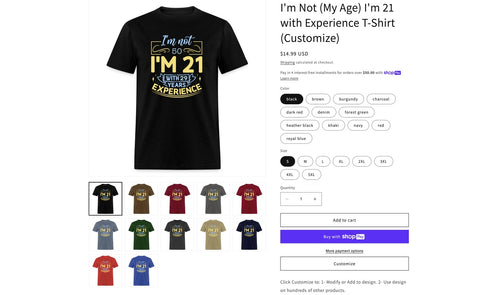 Perfect Birthday T-Shirt Gift Idea