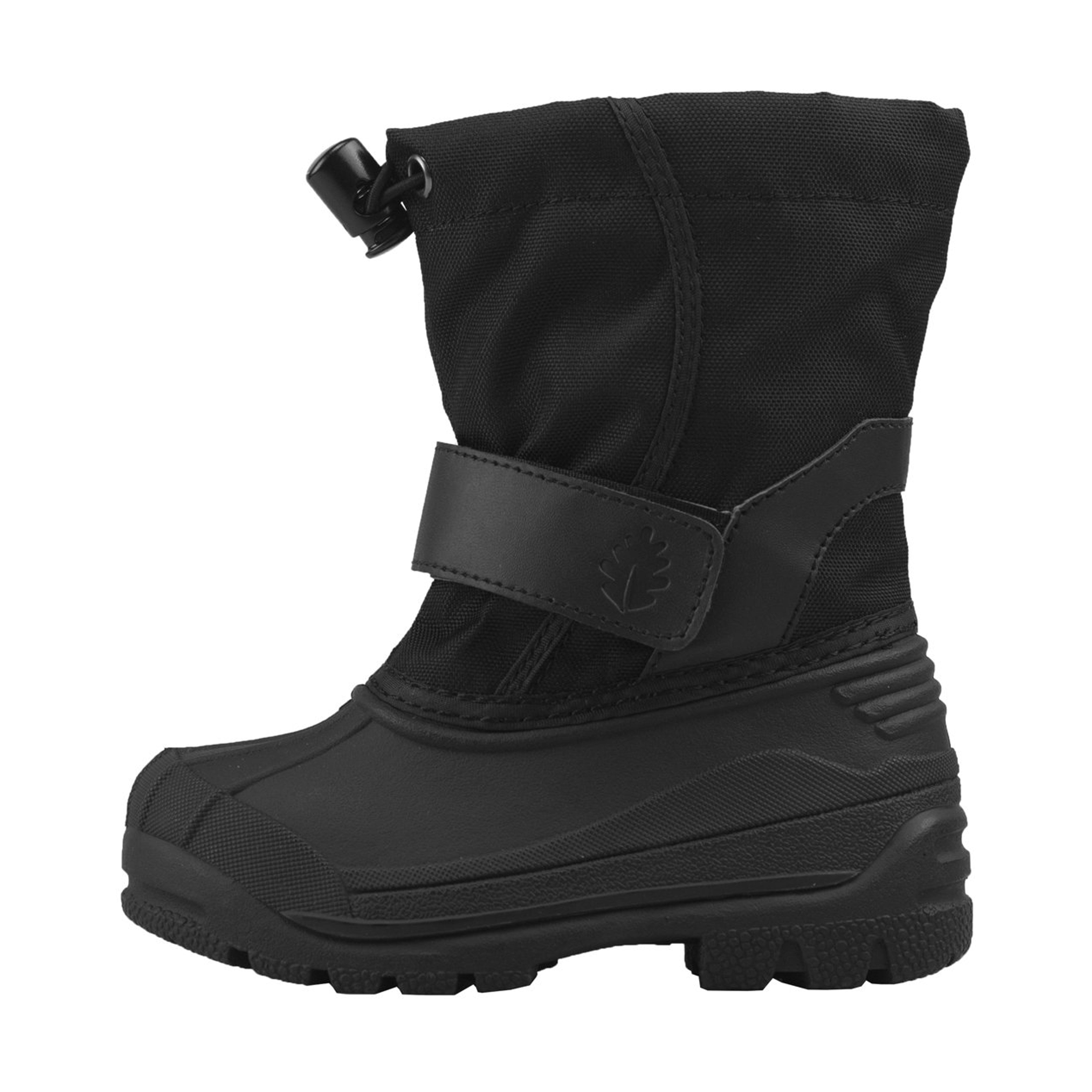 Children's Velcro Snow Boots, Stealth Black – OAKI