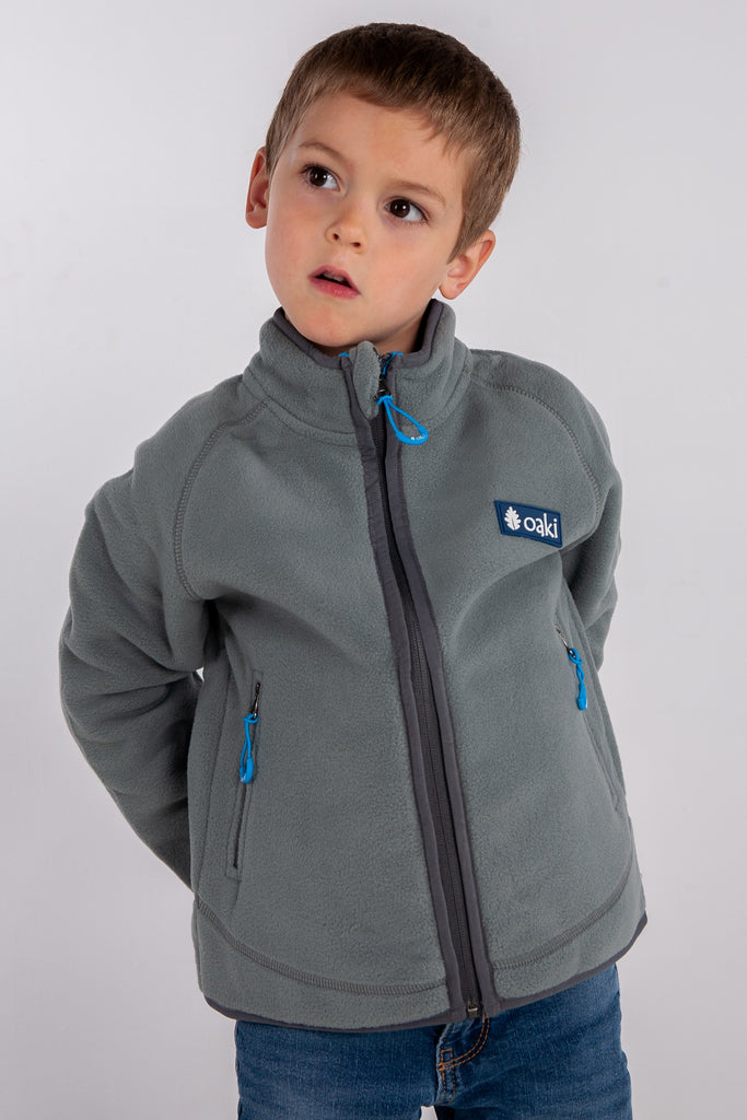 schildpad donker Merchandising 200 Series Polartec® Fleece Jacket, Charcoal/Blue (Sizing runs small, – OAKI