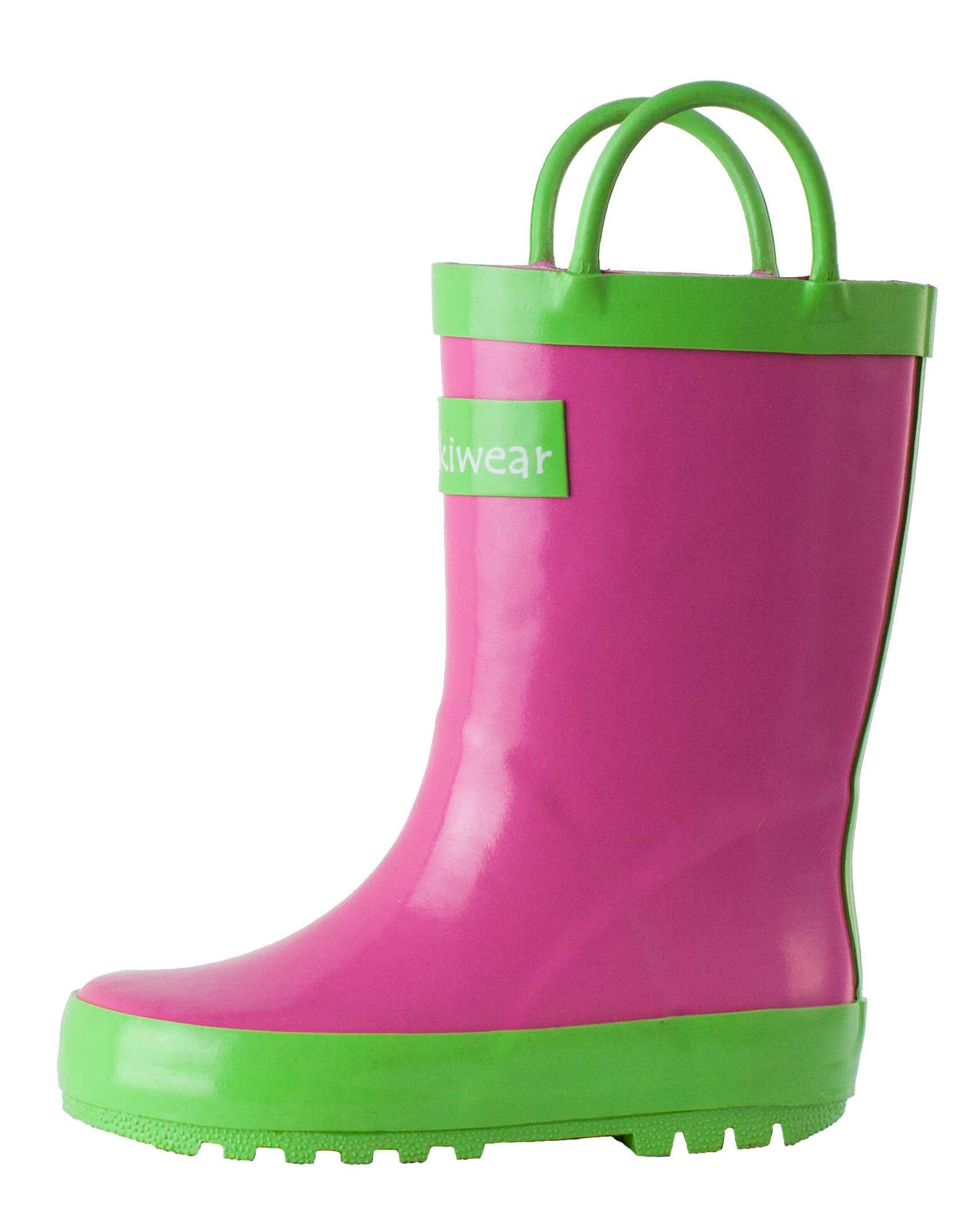 Children's Rubber Rain Boots, Pink 