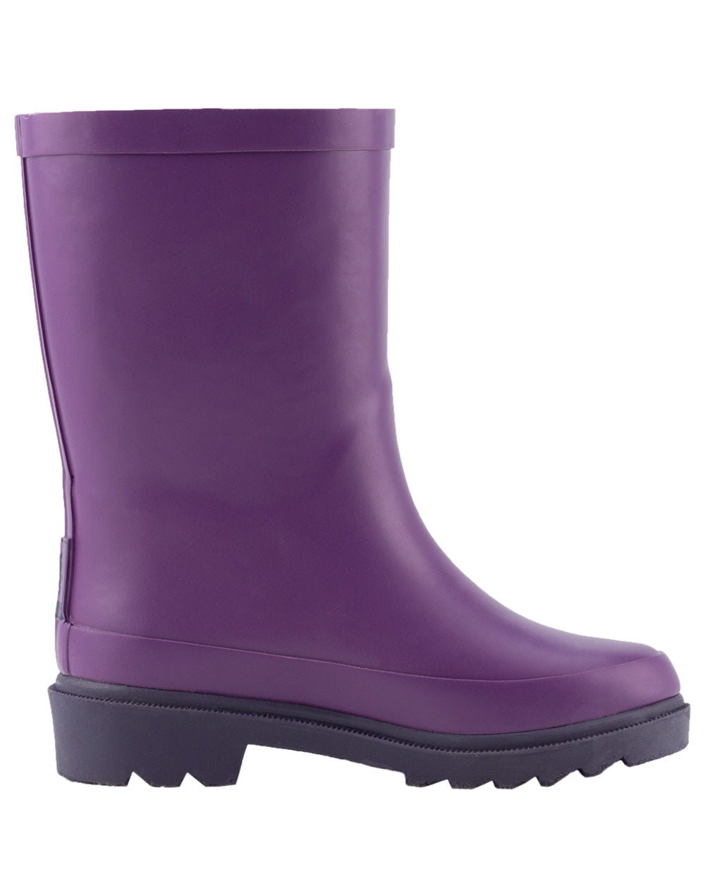 purple rubber boots