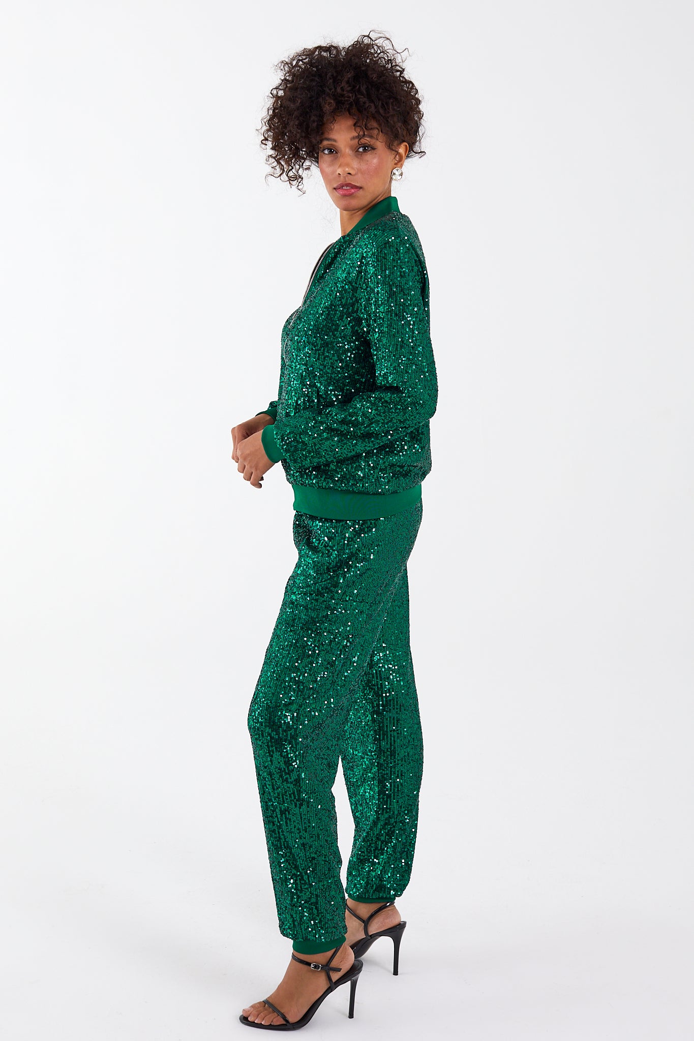 Green Sequin Top – Armoire Boutique