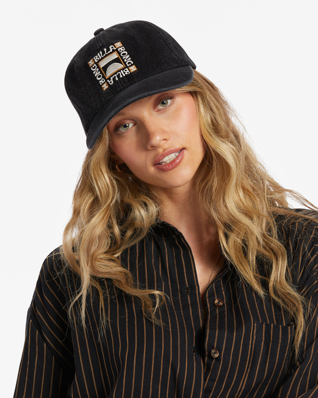 Dad Hat Strapback Hat - Washed Black