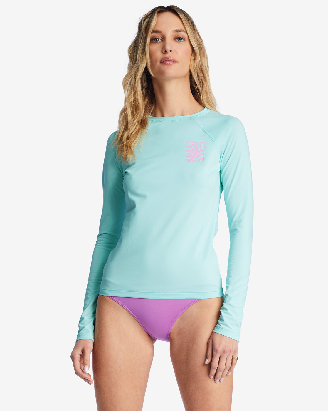 Sol Searcher Long Sleeve Upf 50 Rashguard - Pure Aqua