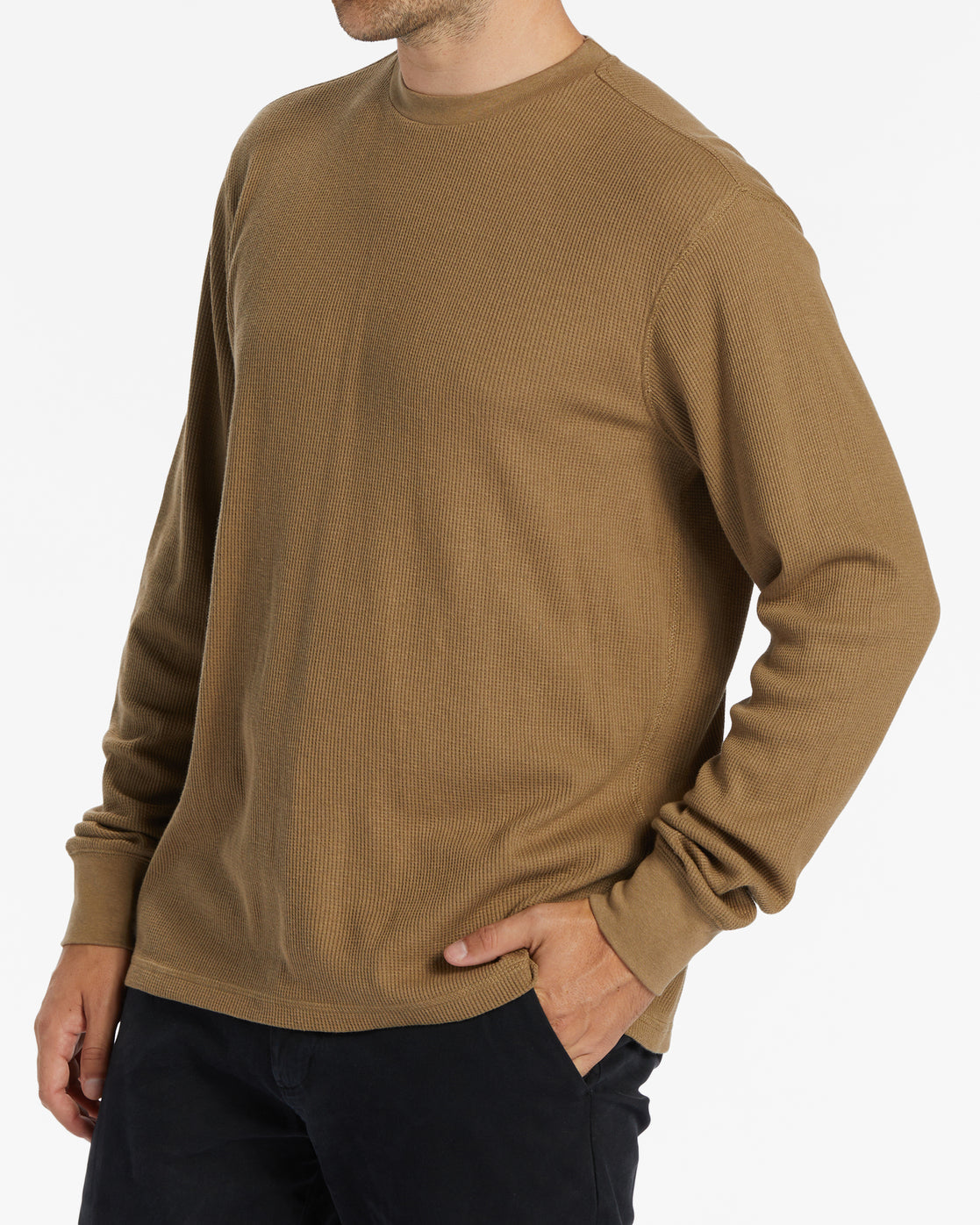 Essential Long Sleeve Thermal Top - Gravel