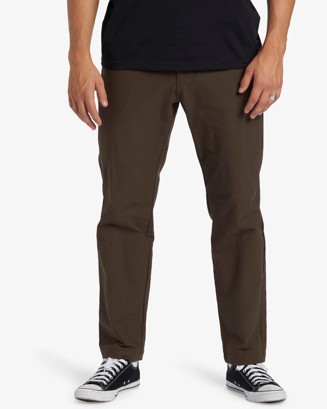 A/Div Surftrek Plus Organic Elastic Waist Pants - Coffee