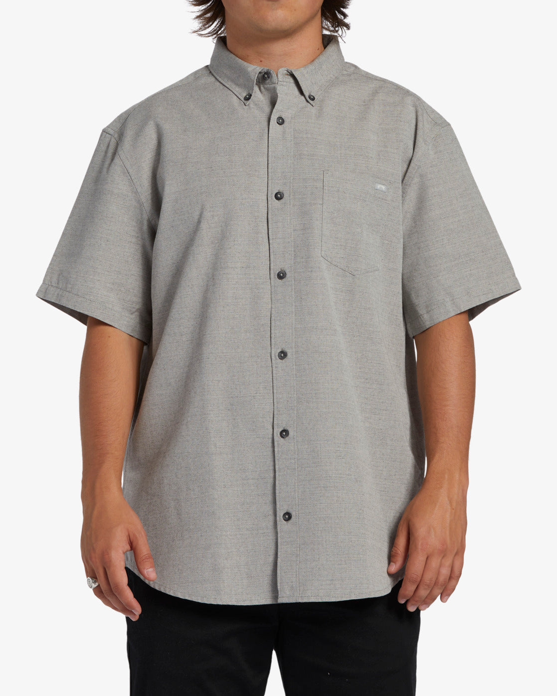 All Day Short Sleeve Shirt - Light Grey