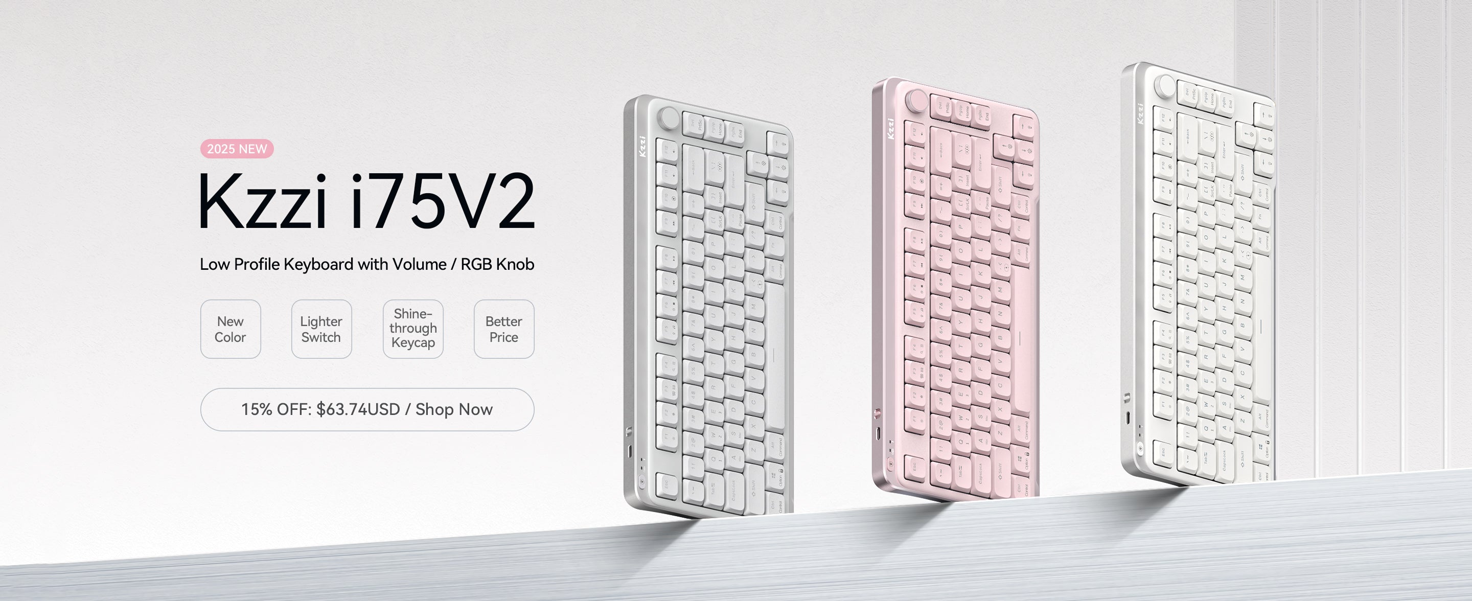 kzzi i75v2 good office keyboard