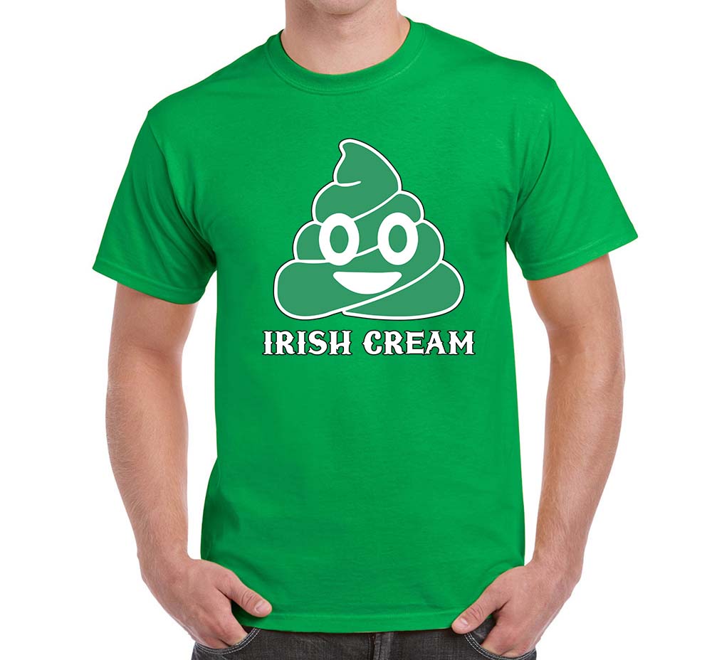Irish Green Poop Emoji T-Shirt Funny St. Patricks Day T-Shirt | eBay