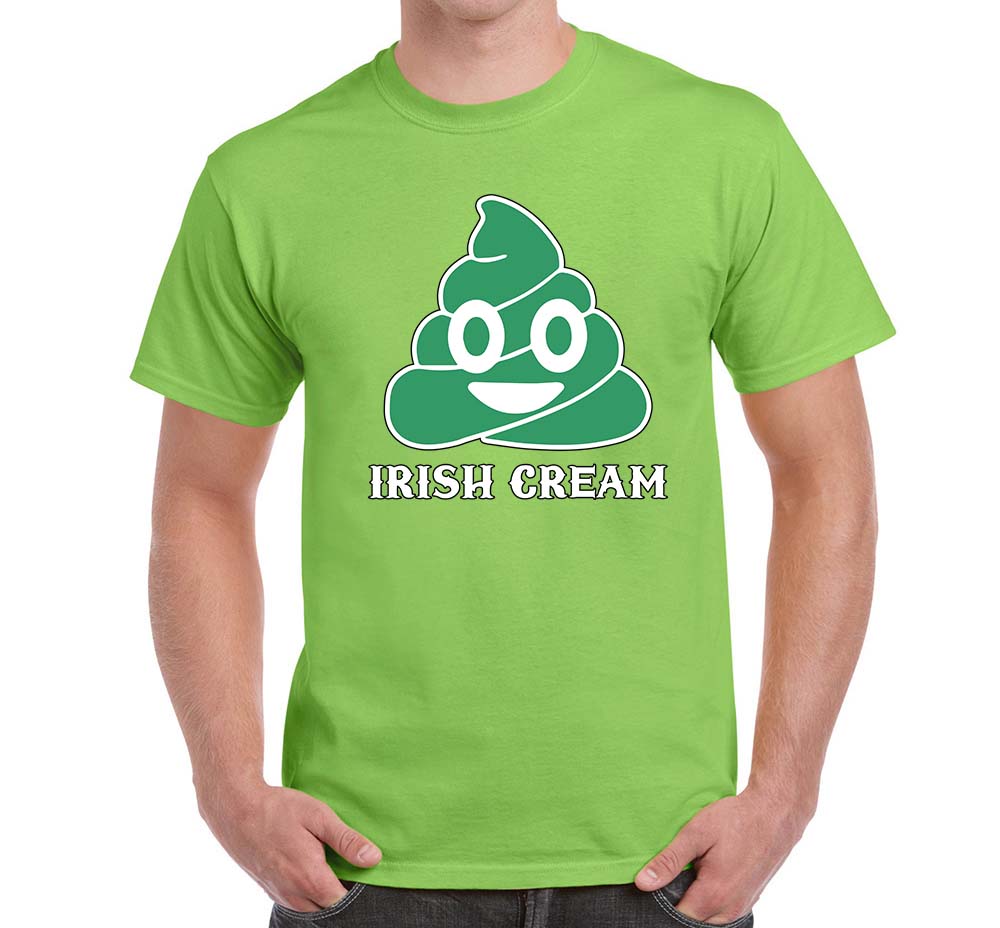 Irish Green Poop Emoji T-Shirt Funny St. Patricks Day T-Shirt | eBay